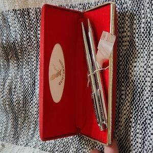 Vintage 70s Centennial Chrome Pen & Pencil Set